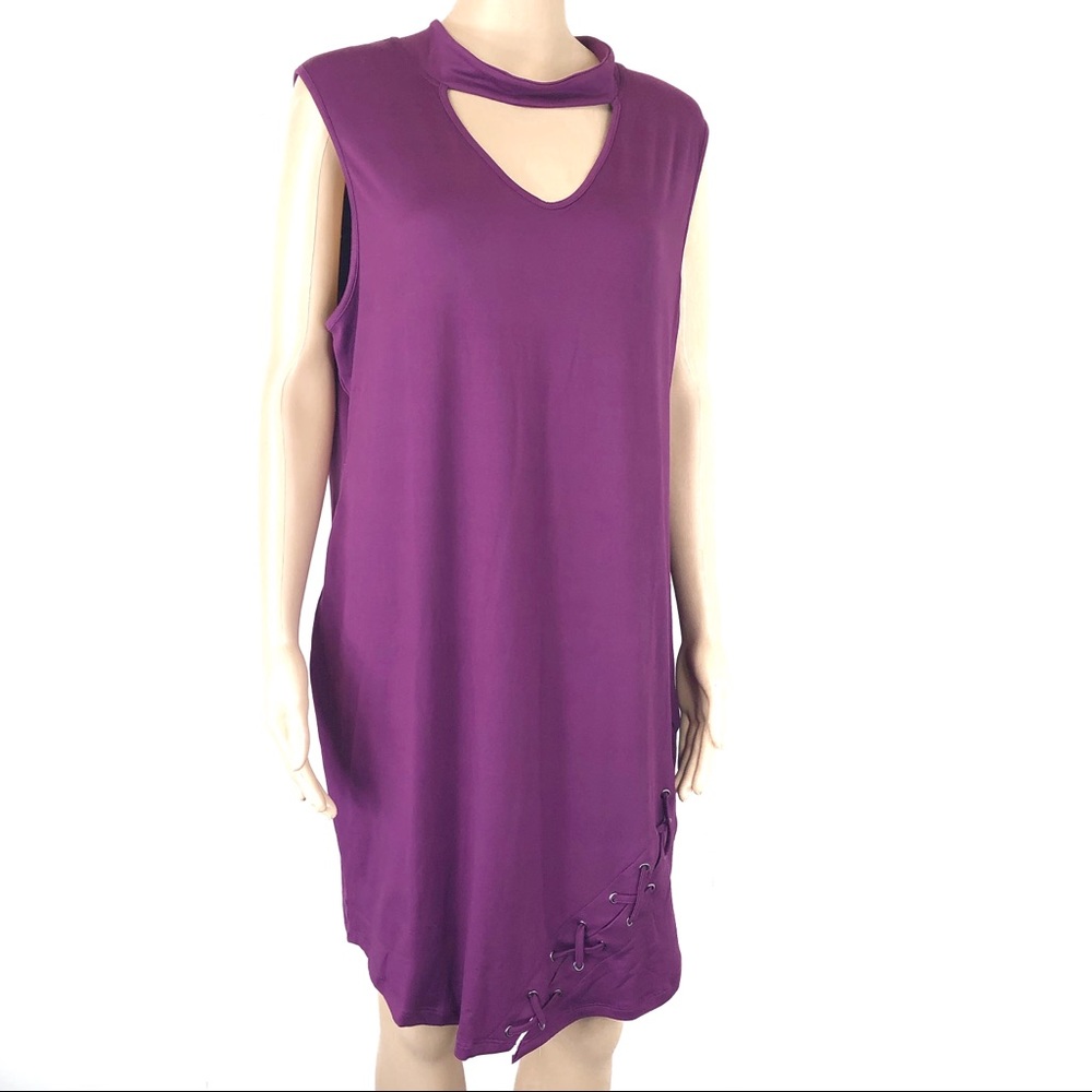 Extra Touch Purple Dress Size 3X